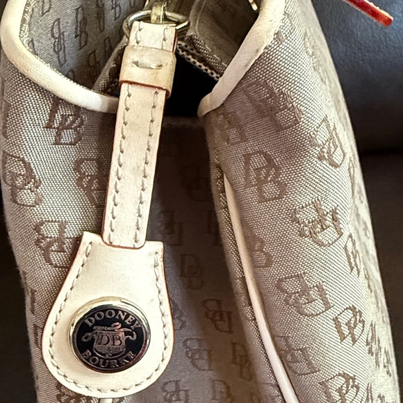 Dooney & Bourke Brown and Cream Satchel Bag - Picture 2 of 16